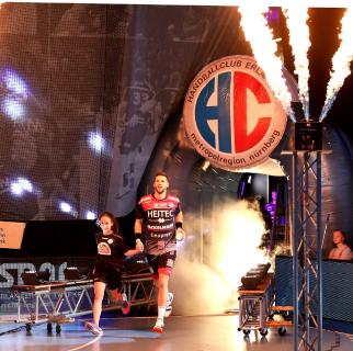 Sime Ivic – Ein starker Auftritt und mit sieben Feldtoren bester Erlanger (Foto: HC Erlangen, Jocki)