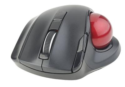 Mod-it Kabelloser Funk-Laser-Trackball mit 5 Tasten und Scrollrad, 1.200 dpi