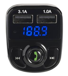 ZX 1670 5 auvisio 3in1 Kfz FM Transmitter Freisprecher m Bluetooth Ladegerät mit App