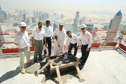 Park Towers topping out ceremony.JPG