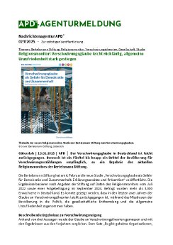 APD_029_2025_Religionsmonitor-Verschwörungsglaube leicht rückläufig, allgemeine Unzufriedenheit.pdf