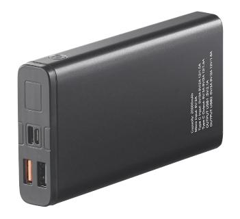 revolt Powerbank PB-520.pd mit Quick Charge 3.0 und USB Typ C PD, 20.000 mAh, 3 A, 18 Watt
