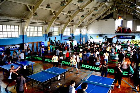 Tischtennis-Action in der Patton Hall ©Steffen Ehrenpreis