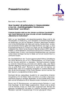 PM_Urkundenübergabe Wanderbares Deutschland Speidels BrauManufaktur_August 2023.pdf