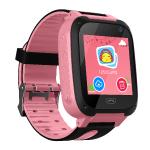 TrackerID Kinder-Smartwatch PW-100.kids mit Telefon, GSM/LBS-Tracking, SOS-Funktion, rosa