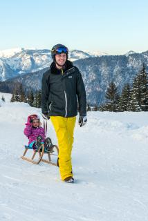 Rodelpartie im Skijuwel