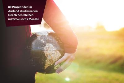 Zahl der Woche - 80 Prozent der deutschen Studenten bleiben maximal sechs Monate im Ausland zum Studium, © BMBF