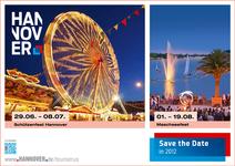 Save the Date: Die HMTG wirbt mit Veranstaltungshighlights wie dem Maschseefest oder dem Schützenfest für Hannover