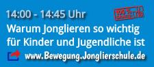 Sonntag, 18.4.2021 - 14:00 Uhr: Warum Bewegung + Jonglieren so wichtig für Kinder und Jugendliche ist - LIVE-VORTRAG! - ONLINE! - GRATIS!