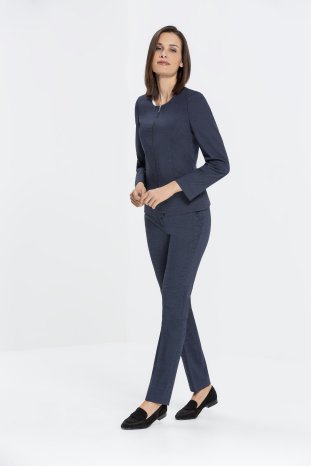 acp für GREIFF Mode - Damen-Hosenanzug mit Kurzblazer pin point marine aus der Linie Modern 37.5.jpg