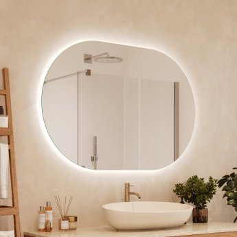 Badspiegel abgerundet mit Hintergrundbeleuchtung – Aurea rundherum.jpg