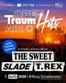 TraumHits Open Air am 7. August 2026 mit The Sweet sowie Slade und T.Rex.jpg