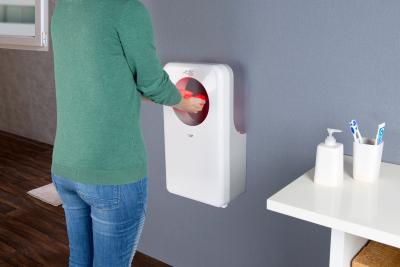 Sichler Haushaltsgeräte Vollautomatischer Profi-Händetrockner mit LED-Beleuchtung, 1.450 Watt