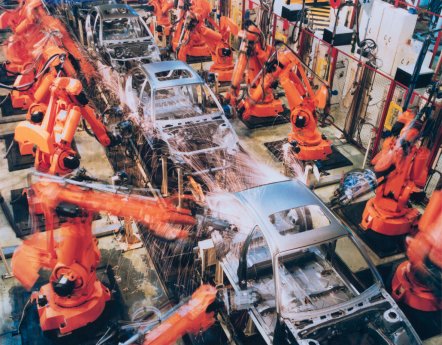 ABB IRB 6400 robots on spotwelding line at car factory.jpg
