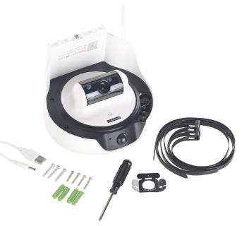 NX-4377 VisorTech HD-IP-Kamera mit Akku & Solar-Panel, Bewegungssensor, Nachtsicht, IP55