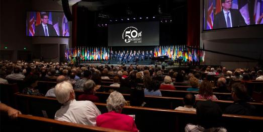 Festakt zu 50 Jahre Maranatha Volunteers International in Sacramento, Kalifornien/USA