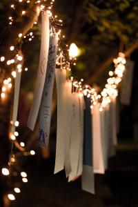 Wunschzettel im Japanischen Garten zum TANABATA Sternenfest
Foto: KTL Kur und Tourismus Bad Langensalza GmbH