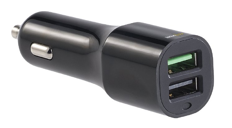 revolt Kfz-USB-Ladegerät, 2 Ports, Quick Charge 3.0, 12/24 V, bis 3 A/31,5 W,  PEARL GmbH, Story - lifePR