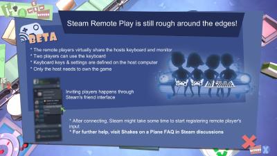Shakes On A Plane HowTo Steam Remote Feature