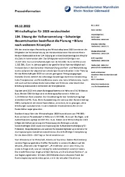 pri22-12-05_134. Sitzung der Vollversammlung – Schwierige Gesamtsituation beeinflusst die Planun.pdf