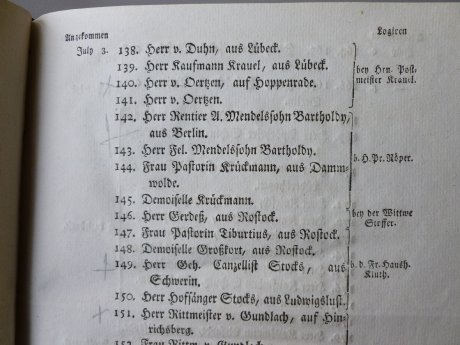 Eintrag  in historische Gästeliste (Nr. 143) zum Aufenthalt  F. Mendelss....jpg
