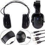 AGT Akku-Gehörschutzkopfhörer mit Bluetooth 5.1 und AUX-Eingang, SNR 30 dB