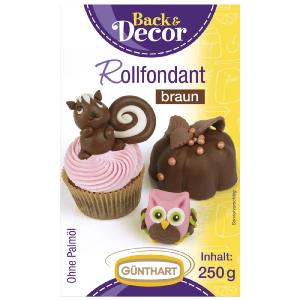 Braunes Fondant Palmöl Frei