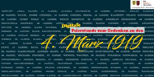Einladung zur Digitalen Gedenkfeier zum 4. März 1919