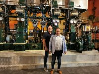 Marten Foppen (Geschäftsführer Wunderland Kalkar Messe Kalkar) und Leon Westerhof (Projektmanager STL Messe Kalkar) / © Messe Kalkar