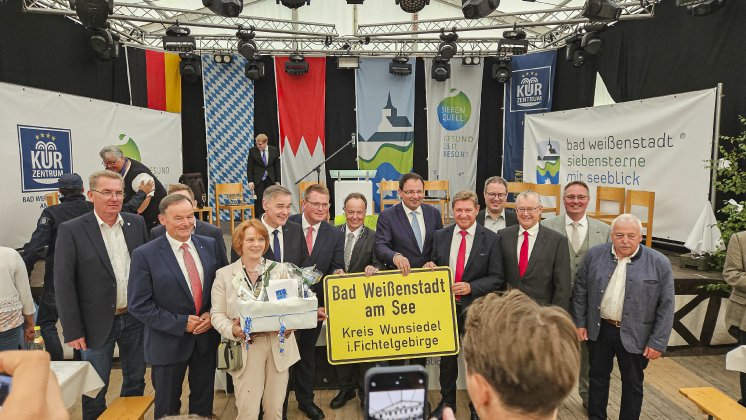 Bad Weißenstadt am See jüngstes Heilbad Bayerns Kurzentrum Bad