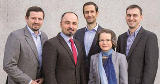 Neues Leitungsteam (von links): Paulin Giurgi, Klaus Popa, Sven Fockner, Steffi Wießner und Wolfgang Schick / © Foto: M. Wildemann