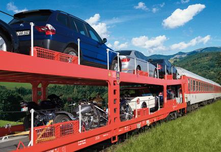 Autozug der Deutschen Bahn