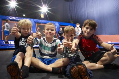 24h-Charity-Jump im Sprungpark Remchingen - Große Sprünge für Kinder
