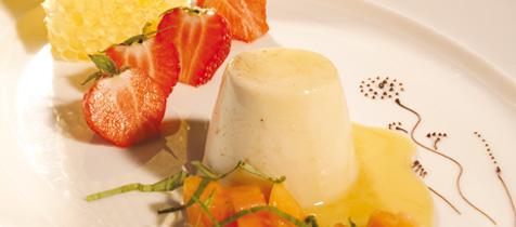 Tonkabohnen Panna Cotta