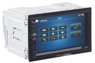 PX 2336 01 Creasono 2 DIN MP3 Autoradio mit Touchdisplay. Bluetooth und Freisprecher
