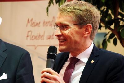 Schleswig Holsteins Ministerpräsident Daniel Günther eröffnete die 10. jobmesse kiel, Foto: BARLAG