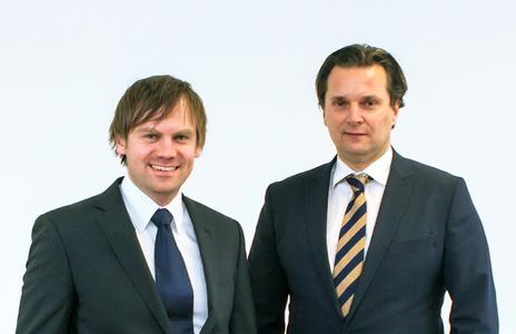 Thomas Wagner, Gründer und Mitinhaber Unister Holding (links), Andreas Prokop, neuer Geschäftsführer für das operative Geschäft (COO) (rechts)
