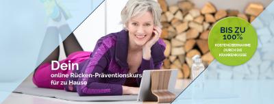 80 und 100 % der Kosten, weil es sich um einen zertifizierten online Rücken-Präventionskurs handelt. Bild: AGR/DAAG