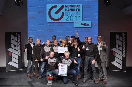 Die Harley-Factory Frankfurt freut sich über die Auszeichnung Motorradhändler des Jahres 2011