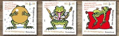 Wohlfahrtsmarken 2018 mit Motiv "Der Froschkönig" © Grafik: Bundesarbeitsgemeinschaft der Freien Wohlfahrtspflege e.V./Abteilung Wohlfahrtsmarken