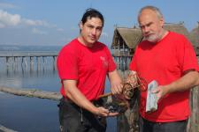 Frühe Metalltechniken werden ab Pfingstsonntag in den Pfahlbauten am Bodensee gezeigt / Copyright Pfahlbaumuseum Unteruhldingen