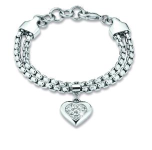 Valentine Special: Armband mit Herzanhänger aus Edelstahl