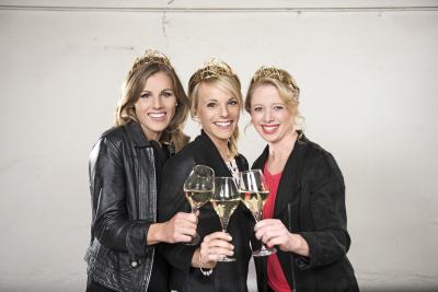 v.l.n.r. Laura Lahm, Katharina Staab und Charlotte Freiberger (Quelle: Deutsches Weininstitut)