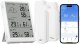 Luminea Home Control WLAN-Temperatur- & Luftfeuchtigkeits-Set TLS-100 mit Display, 5 Sensoren
