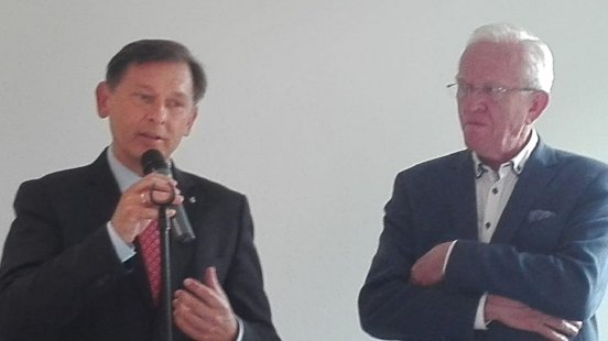 OB Dr. Dudda; Prof. em. Hubert Schulte-Kemper, Vorstandsvorsitzender FAKT AG.JPG