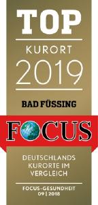 Ausgezeichnet: Zum zweiten Mal hat das Magazin FOCUS Gesundheit Bad Füssing im Bayerischen Golf- und Thermenland jetzt das Prädikat "Top Kurort" verliehen