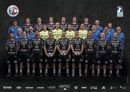 Das aktuelle Mannschaftsbild HC Erlangen 2015 (Foto: hl-studios, Erlangen)