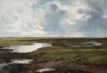 Carl Frederik Aagaard, Aufkommendes Sommergewitter auf Saltholm im Öresund, Foto: Staatliche Schlösser, Gärten und Kunstsammlungen Mecklenburg-Vorpommern/K. Beutel