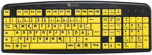 Generalkeys Komfort Tastatur Mit Kontraststarken Grossschrift Tasten Pearl Gmbh Pressemitteilung Lifepr