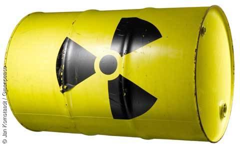 Symbolbild Atommüll. Aufgenommen am: 07.05.2009. Copyright: © Jan Kornstaedt / Greenpeace